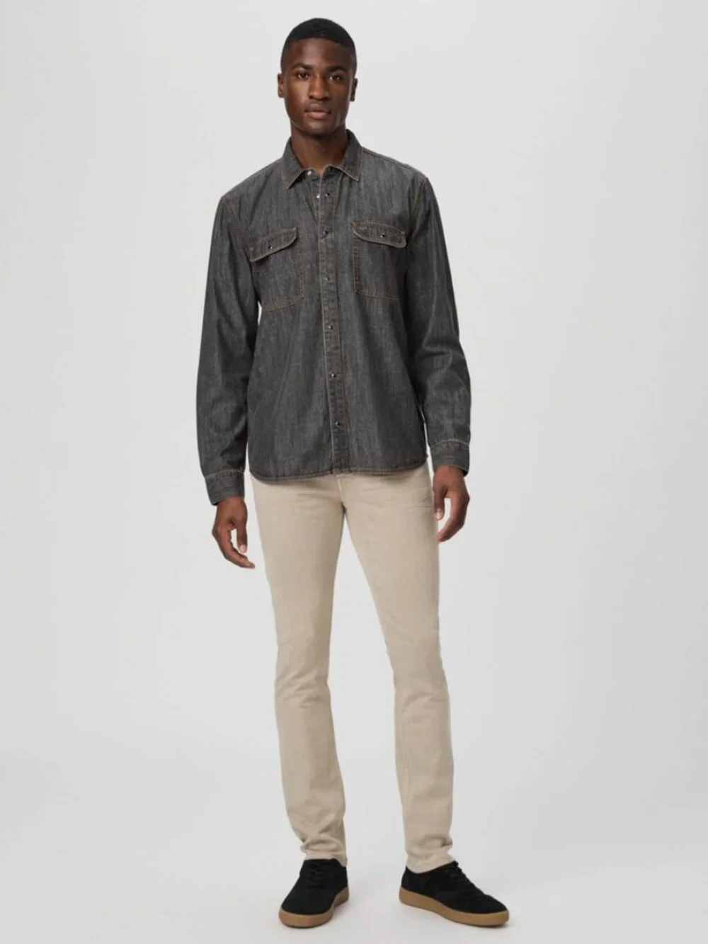 Mens Paige Transcend Federal Slim Straight Jean